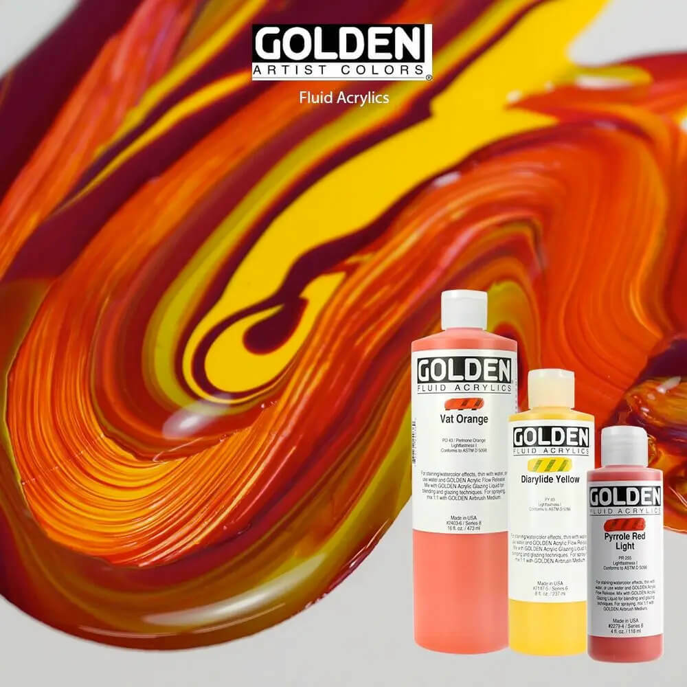 Golden Fluid Acrylics